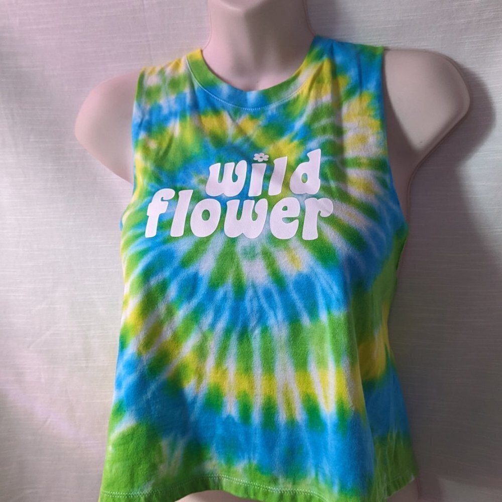 Wildflower Hand-dyed Crop‎ Tank (Hand-dyed)